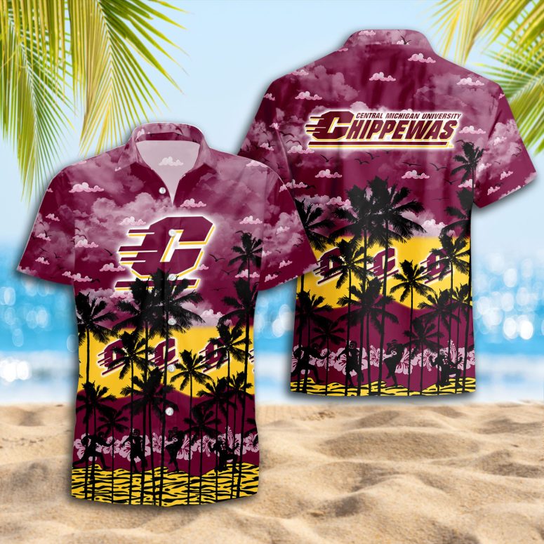 Central Michigan Chippewas | Hawaiian Shirt Trending Summer. Gift For Fan S88912