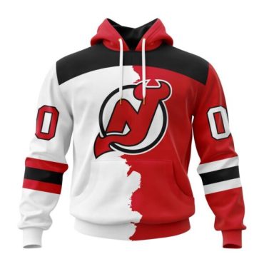 New Jersey Devils | Personalize Home Mix Away Hoodie