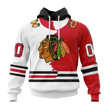 Chicago Blackhawks | Personalize Home Mix Away Hoodie