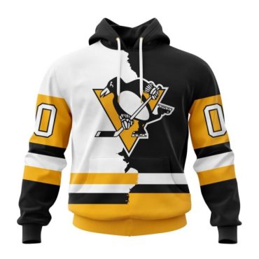 Pittsburgh Penguins | Personalize Home Mix Away Hoodie