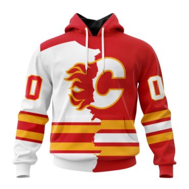 Calgary Flames | Personalize Home Mix Away Hoodie