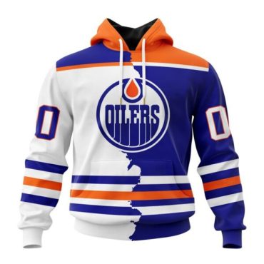 Edmonton Oilers | Personalize Home Mix Away Hoodie