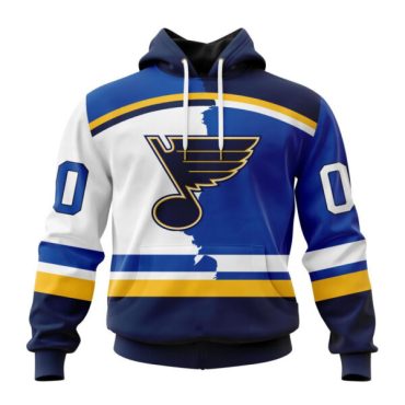 St. Louis Blues | Personalize Home Mix Away Hoodie