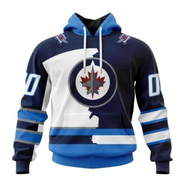 Winnipeg Jets | Personalize Home Mix Away Hoodie