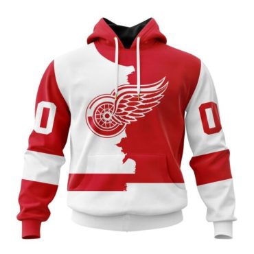 Detroit Red Wings | Personalize Home Mix Away Hoodie