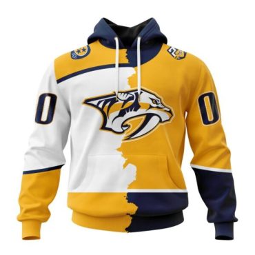 Nashville Predators | Personalize Home Mix Away Hoodie