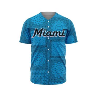 Miami Marlins | Personalized Paisley Design Jersey All Printed