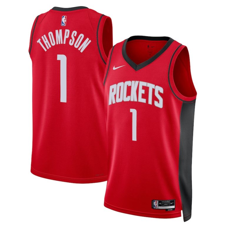 Houston Rockets Nike Icon Edition Swingman Jersey - Red - Amen Thompson - Unisex