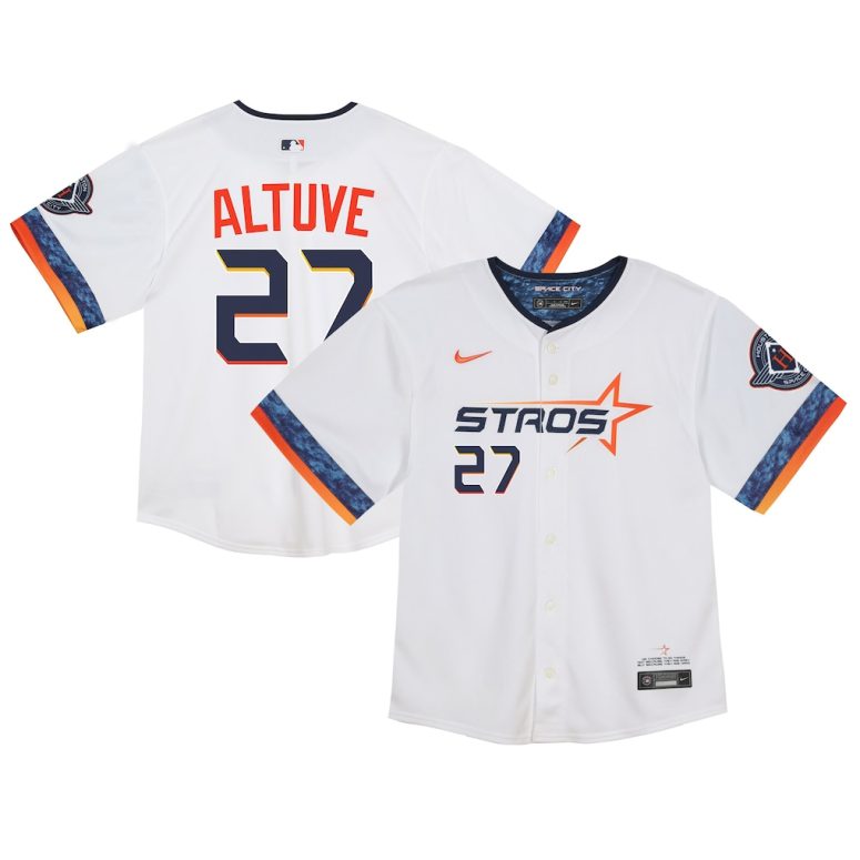 Infant Houston Astros Jose Altuve Nike White 2025 City Connect Limited Player Jersey