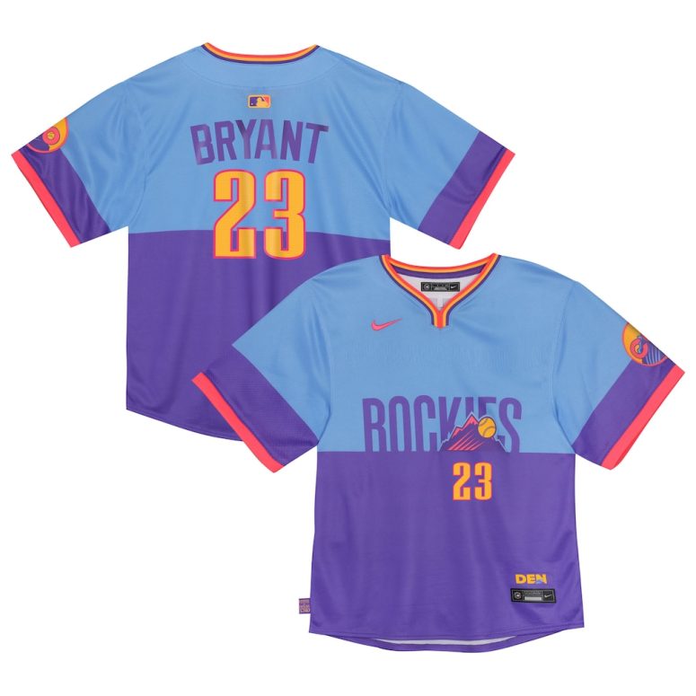 Toddler Colorado Rockies Kris Bryant Nike Purple/Light Blue 2025 City Connect Limited Player Jersey