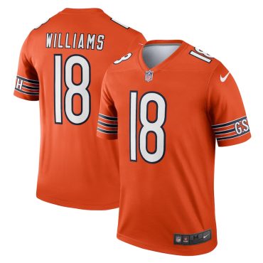 Men's Chicago Bears Caleb Williams Nike Orange Alternate Legend Player Performance Top