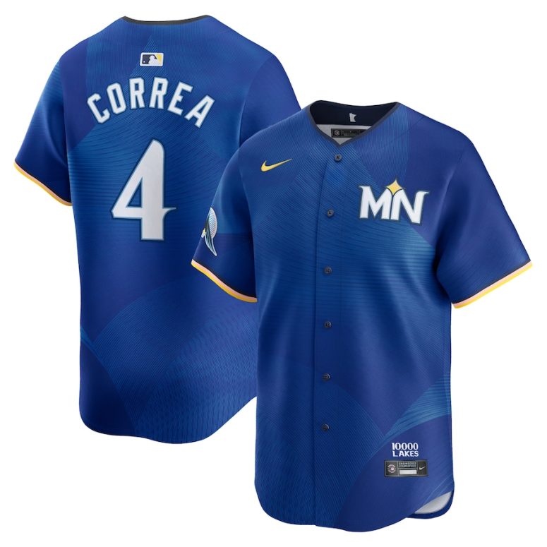 Men's Minnesota Twins Carlos Correa Nike Royal City Connect  Limited Player Jersey