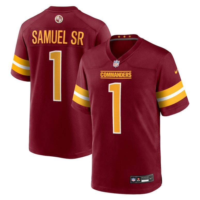 Men's Washington Commanders Deebo Samuel Sr Nike Burgundy Game Player Jersey