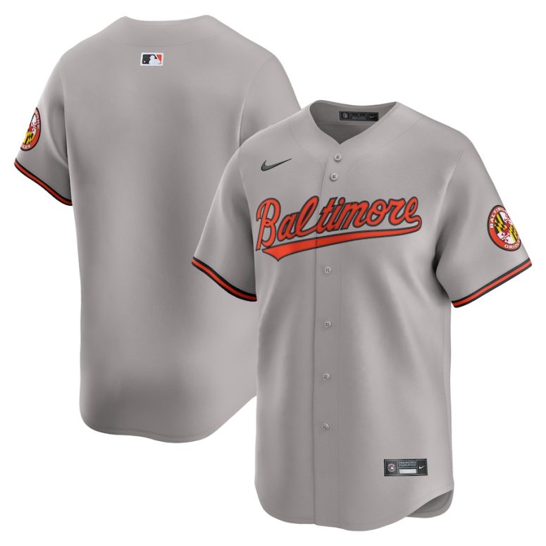 Men's Baltimore Orioles Nike Gray Road Limited Jersey