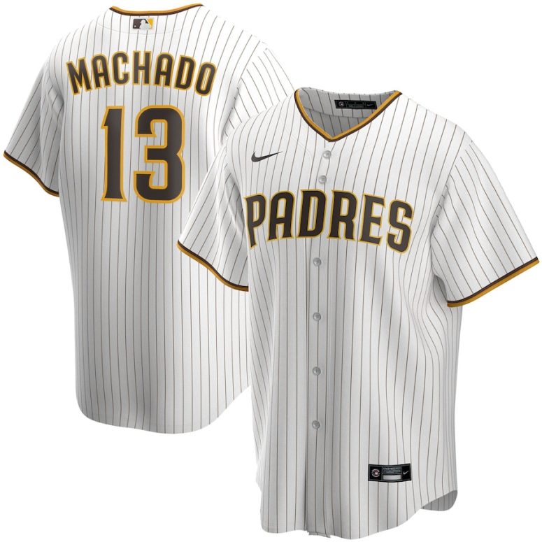Men's San Diego Padres Manny Machado Nike White Home Replica Player Jersey
