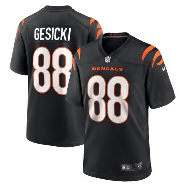 Men's Cincinnati Bengals Mike Gesicki Nike  Black Game Jersey