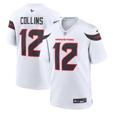 Men's Houston Texans Nico Collins Nike  White Game Jersey