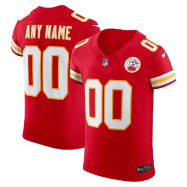 Men's Kansas City Chiefs Nike Red Vapor F.U.S.E. Elite Custom Jersey