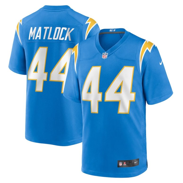 Men's Los Angeles Chargers Scott Matlock Nike  Powder Blue Team Game Jersey