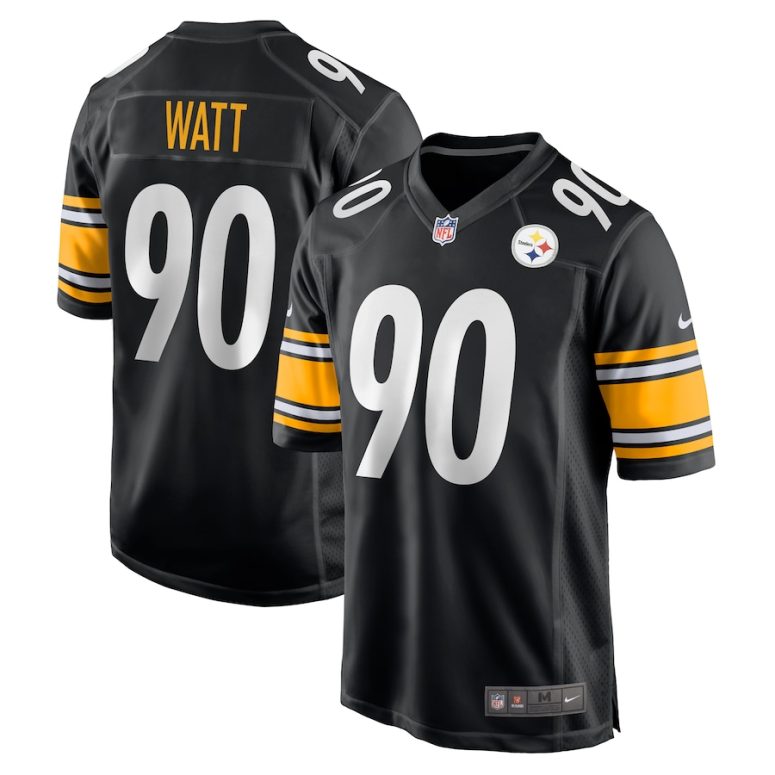 Men's Pittsburgh Steelers T.J. Watt Nike  Black  Game Jersey