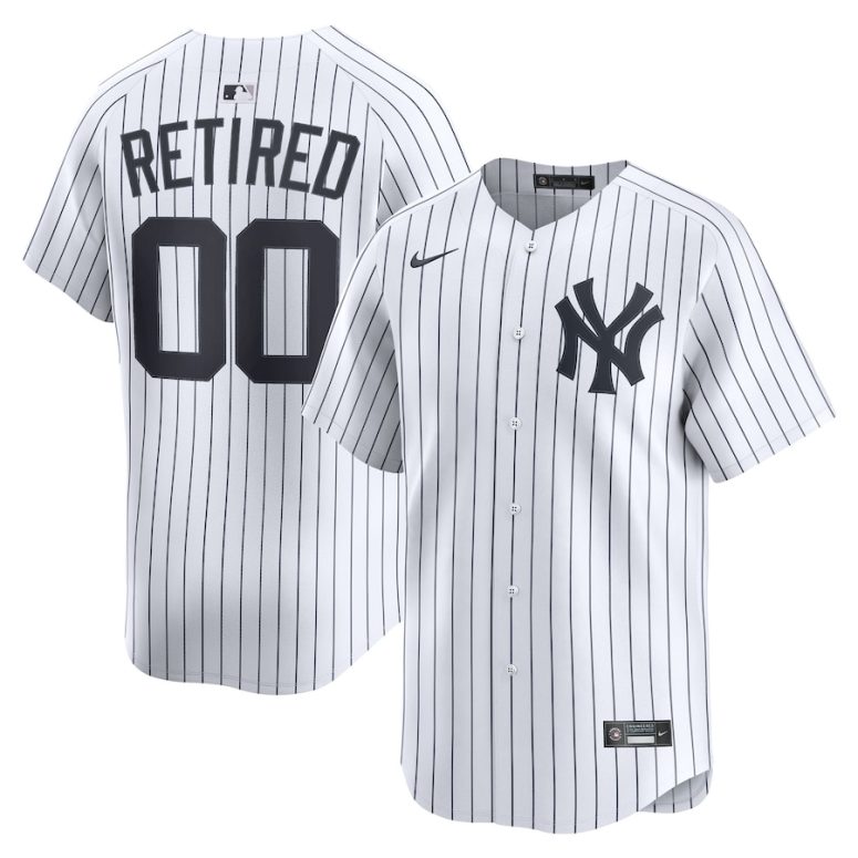 Men's New York Yankees Nike White Home Limited Pick-A-Player Retired Roster Jersey