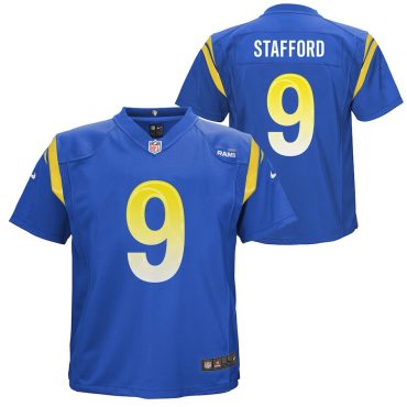 Preschool Los Angeles Rams Matthew Stafford Nike Royal Game Jersey