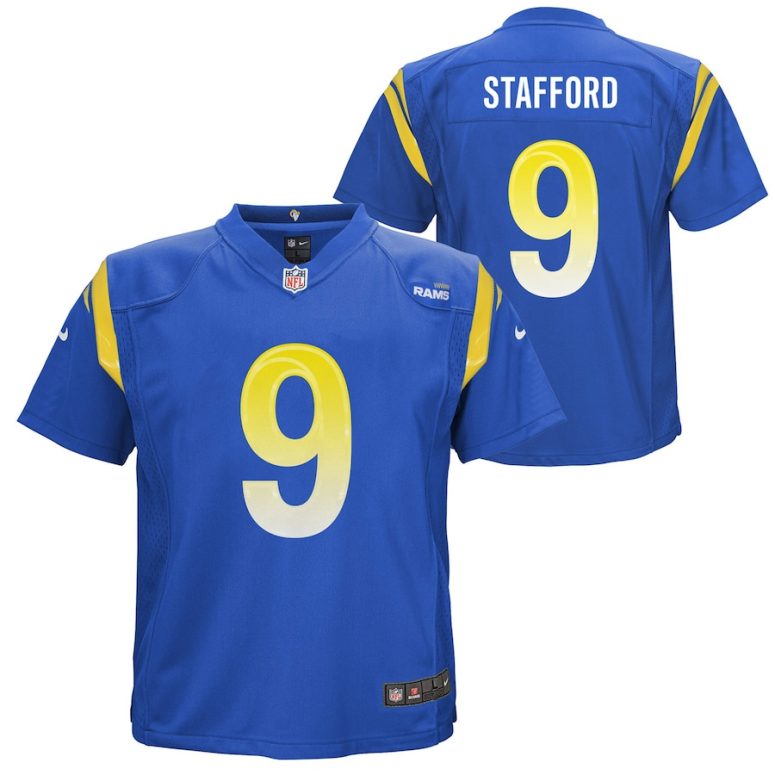 Preschool Los Angeles Rams Matthew Stafford Nike Royal Game Jersey