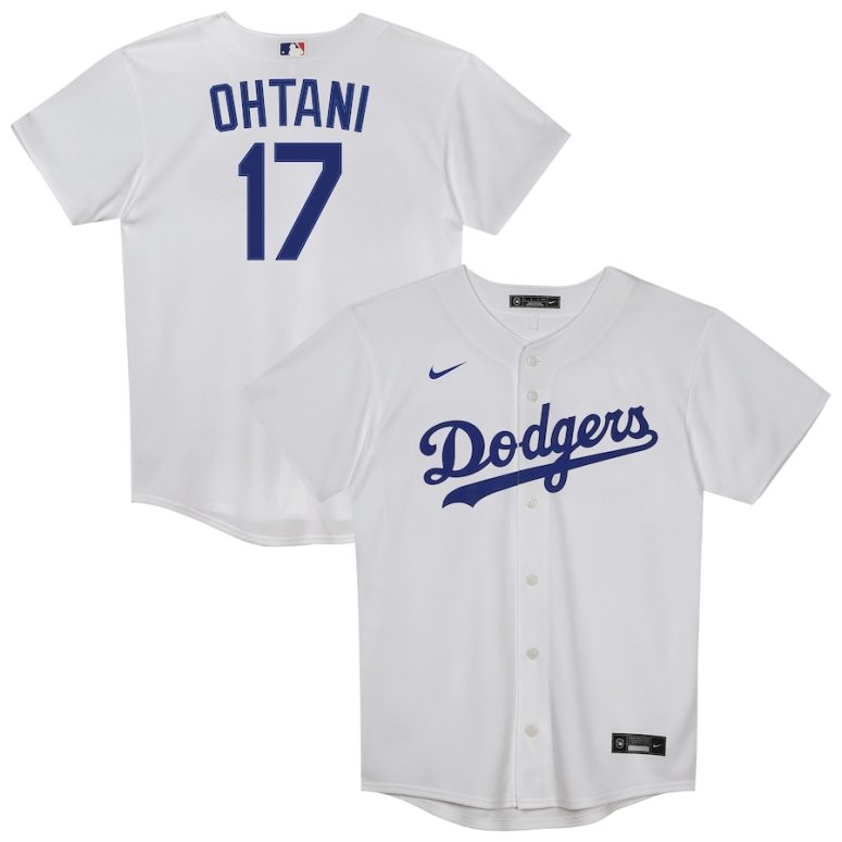 Preschool Los Angeles Dodgers Shohei Ohtani Nike White Home Replica 2.0 Player Jersey