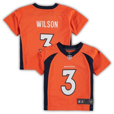 Toddler Denver Broncos Russell Wilson Nike Orange Game Jersey