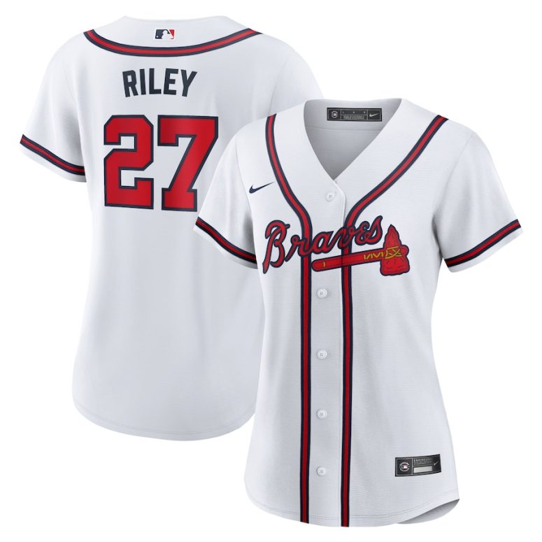 Women's Atlanta Braves Austin Riley Nike White Home Replica Jersey