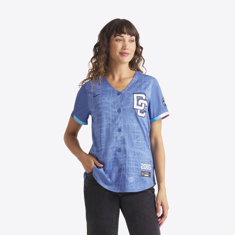 Women's Washington Nationals CJ Abrams Nike Blue 2025 City Connect Limited Jersey