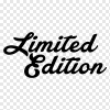 Png Transparent Sticker Decal Textile Special Edition Sticker Limited Edition Text Logo Black - demo10